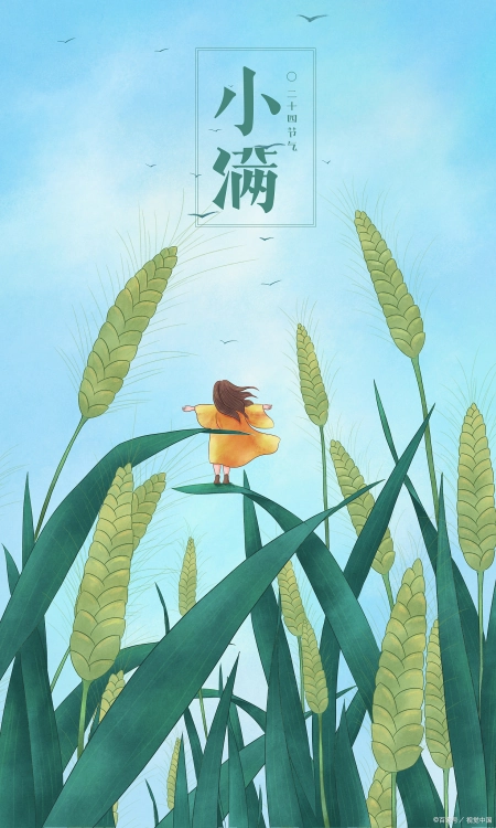 小满节气祝福语，小满节生活圆圆满满，思念之心牵牵挂挂